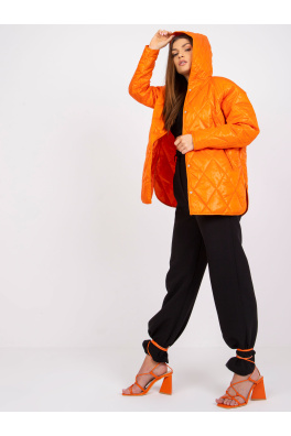 Dámská bunda s kapucí Eleanor RUE PARIS - oranžová