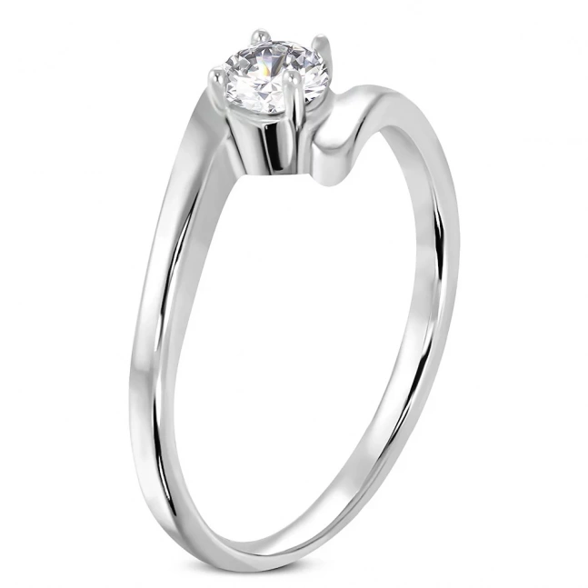 Zásnubní prstýnek z chirurgické oceli double ring 