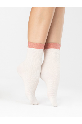 Ponožky Biscuitt 60 Den Ecru-Pink Ecru-Pink