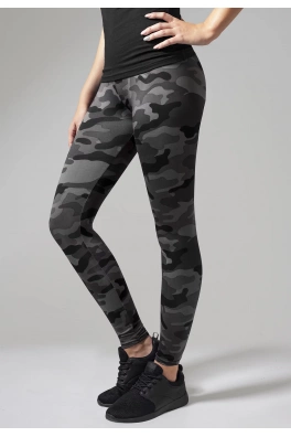 Dámské kamuflážní legíny tmavé camo