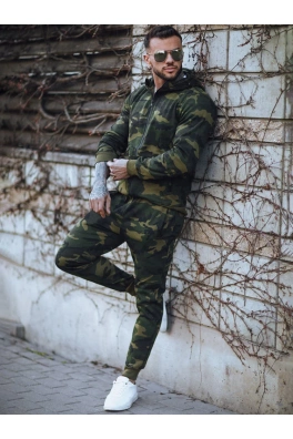 Pánská tepláková souprava camo zelená Dstreet AX0622z