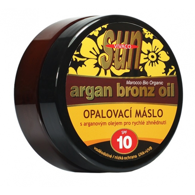 VIVCO Opalovací máslo s BIO arganovým olejem SPF 10 SUN VITAL 200 ml