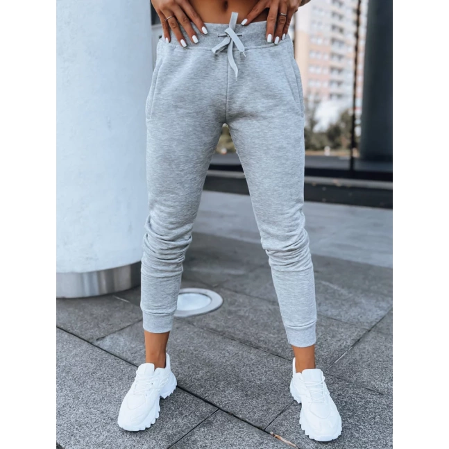 Šedé dámské tepláky FITS UY0132 Šedé dámské tepláky FITS UY0132