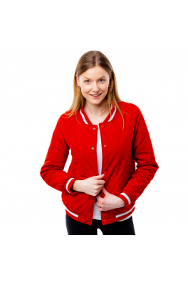 Dámská prošívaná bomber bunda GLANO - červená