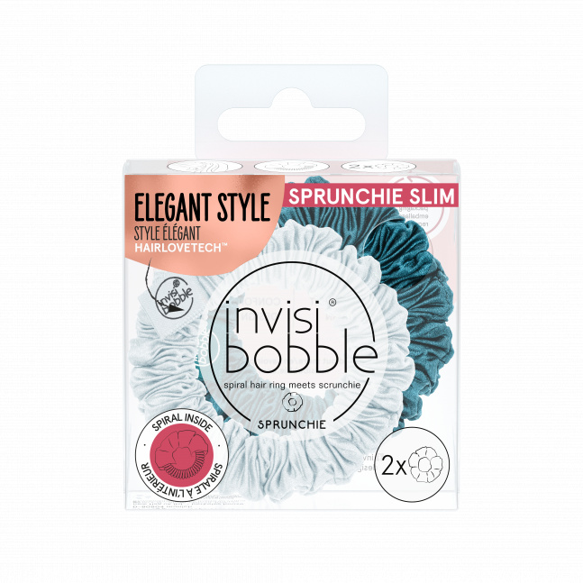 Invisibobble PRUNCHIE SLIM Cool as Ice 2ks