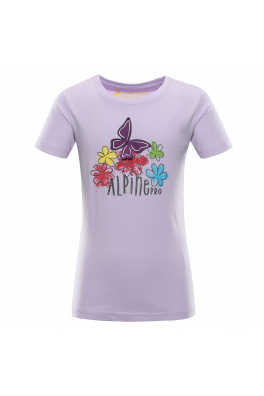 Dětské bavlněné triko ALPINE PRO MONCO pastel lilac varianta pc