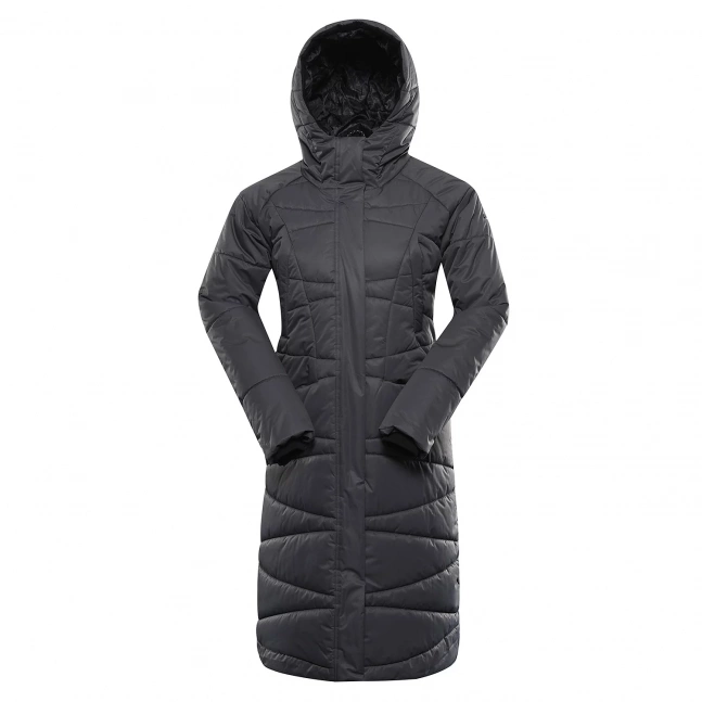 Dámský kabát s membránou ptx ALPINE PRO GOLENA dk.true gray