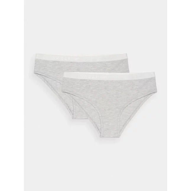 Dámské spodní prádlo kalhotky 4F (2 Pack) - šedé