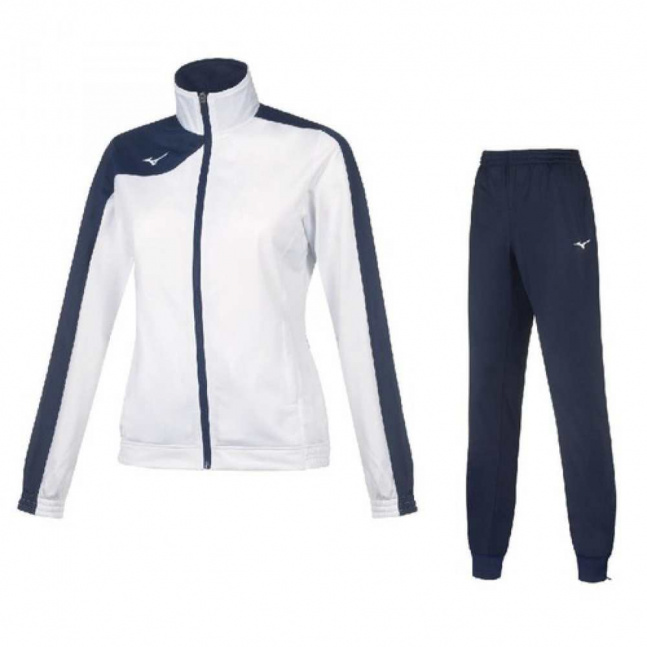 Wom Knit Tracksuit / White/Navy