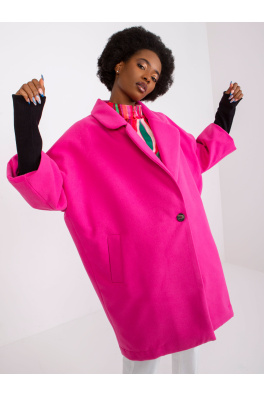 Růžový volný kabát od Aliz RUE PARIS