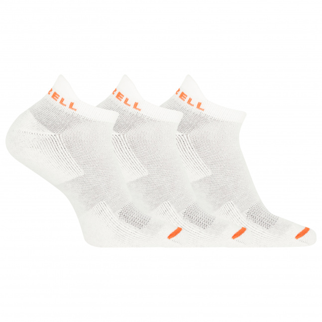 merrell ponožky MEA33566T3B2 WHITE CUSHIONED COTTON LOW CUT TAB (3 packs) white