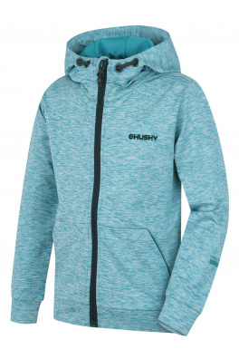 Dětská mikina s kapucí HUSKY Alony K fd. turquoise