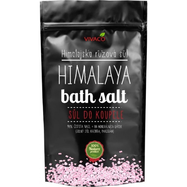 VIVACO Himalajská růžová sůl do koupele 200 g