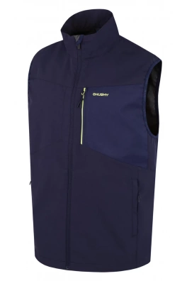 Pánská softshell vesta HUSKY Salien M dk. blue