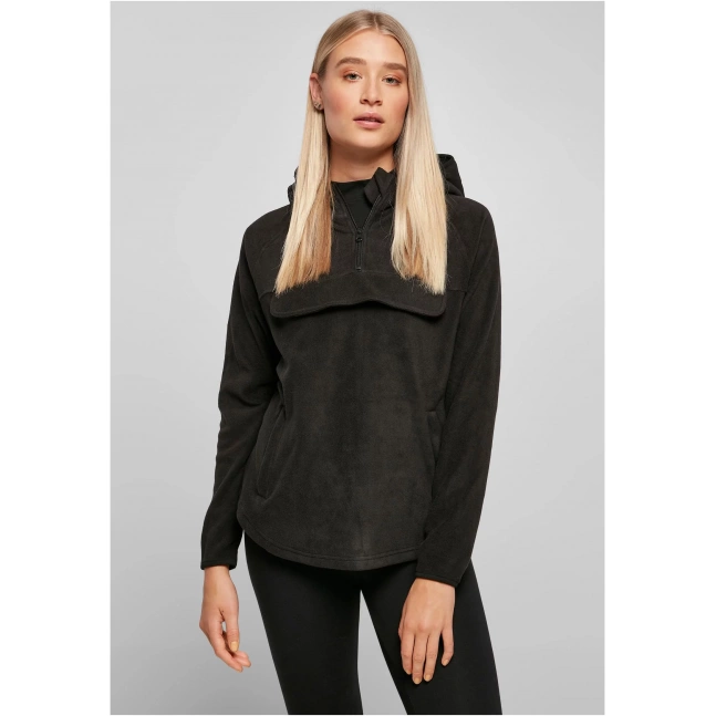 Dámská mikina s kapucí Polar Fleece černá