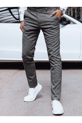 Pánské kalhoty chinos tmavě šedé Dstreet UX4388