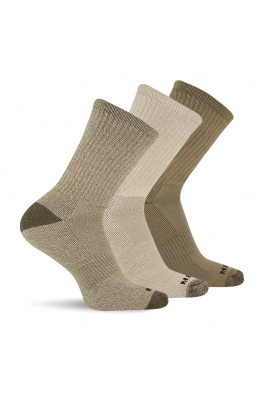 merrell ponožky MEA33507C3B2 OLAST WOOL EVERYDAY CREW (3 packs) olive assorted