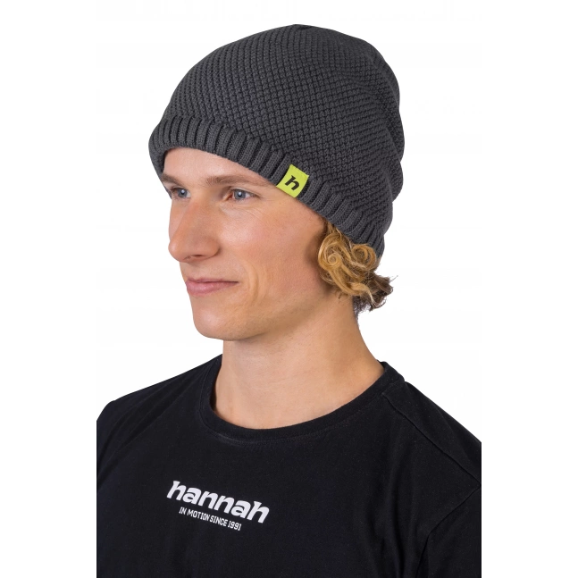 Zimní pletená čepice z merino vlny Hannah BRIT asphalt Zimní pletená čepice z merino vlny Hannah BRIT asphalt