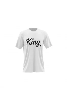 Pánské triko King Happy Glano - bílá