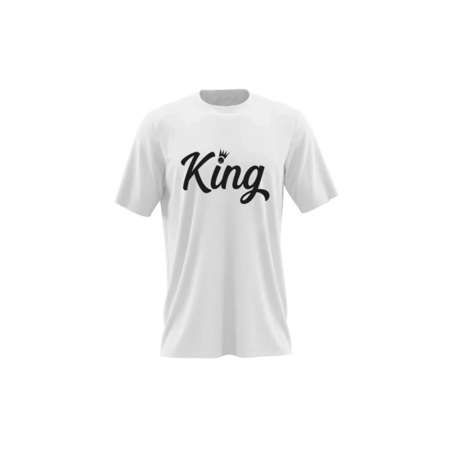 Pánské triko King Happy Glano - bílá