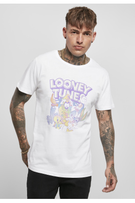 Bílé tričko Looney Tunes Rainbow Friends