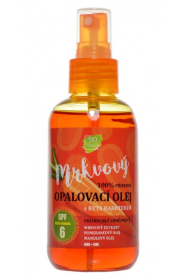 VIVACO 100% Přírodní opalovací olej s mrkvovým extraktem SPF 6 150 ml