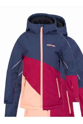 Dětská lyžařská bunda Hannah KIGALI JR mood indigo/anemone