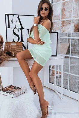 ALISS akvamarínové šaty Dstreet EY1503