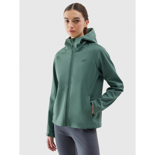 Dámská větruodolná bunda softshell membrána 5000 4F - zelená