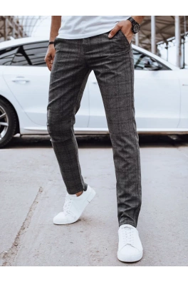 Pánské ležérní kalhoty, tmavě šedé Dstreet UX4399