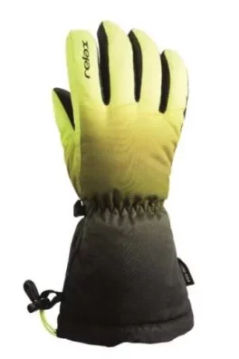 DĚTSKÉ LYŽAŘSKÉ RUKAVICE RELAX PUZZY RR15I yellow