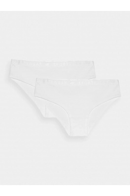 Dámské spodní prádlo kalhotky 4F (2 Pack) - bílé