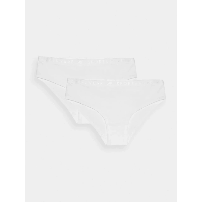 Dámské spodní prádlo kalhotky 4F (2 Pack) - bílé