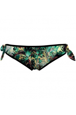 Side Tied Bikini Bottom Tropical Jungle