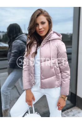 Dámská krátká zimní bunda LOLAROSE růžová Dstreet TY3683
