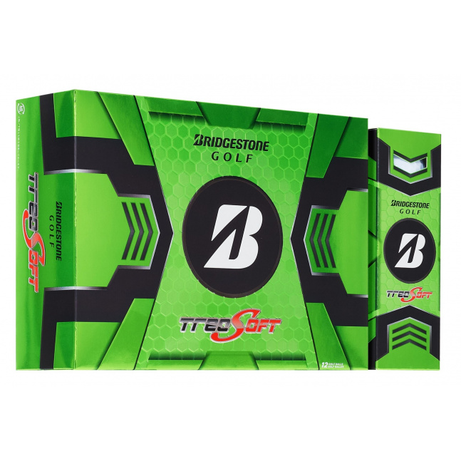 Golfové míčky Bridgestone 2025 TreoSoft White - 3 ks