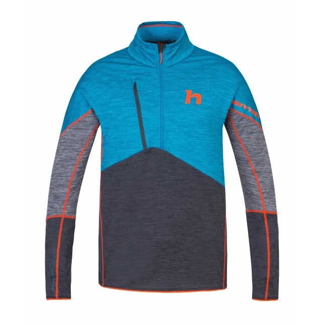 Pánská mikina Hannah Niro HZ, faience/anthracite mel, Pánská mikina Hannah Niro HZ, faience/anthracite mel,