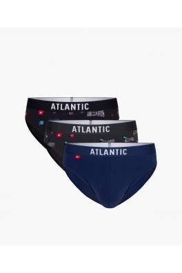 Pánské slipy ATLANTIC 3Pack - vícebarevné