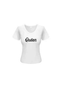 Dámské triko Queen Happy Glano - bílá