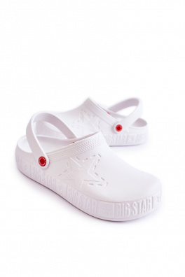 Pánské lehké pantofle Kroks Big Star II175003 Bílé