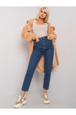 Tmavě modré mom jeans s vysokým pasem od Trish