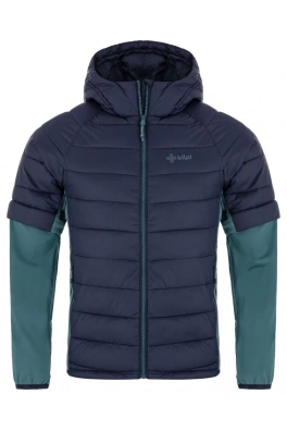 Pánská zateplená hybridní bunda Kilpi VERONS-M tmavě zelená Pánská zateplená hybridní bunda Kilpi VERONS-M tmavě zelená