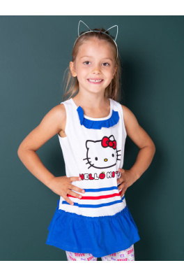 Bílá tunika pro dívky HELLO KITTY