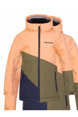 Dětská lyžařská bunda Hannah KIGALI JR cantaloupe/burnt olive