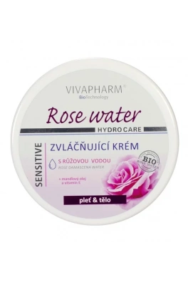 VIVACO Zvláčňující krém s růžovou vodou VIVAPHARM 200 ml