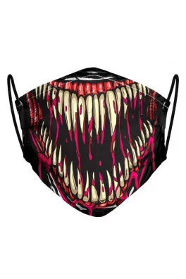 Venom Face Face Mask Red