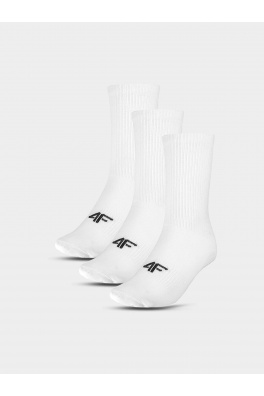 Dětské unisex ponožky 4F (3pack) - bílé