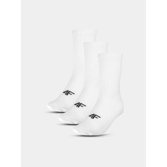 Dětské unisex ponožky 4F (3pack) - bílé