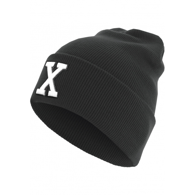 Pletená čepice na manžetě X