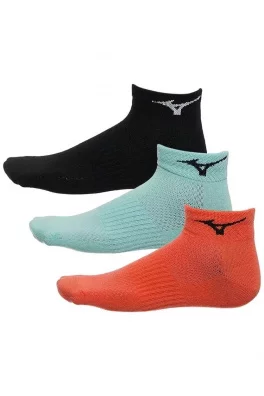 Běžecké ponožky Mizuno Training Mid 3Pack - Black/Nasturtium/Eggshell Blue